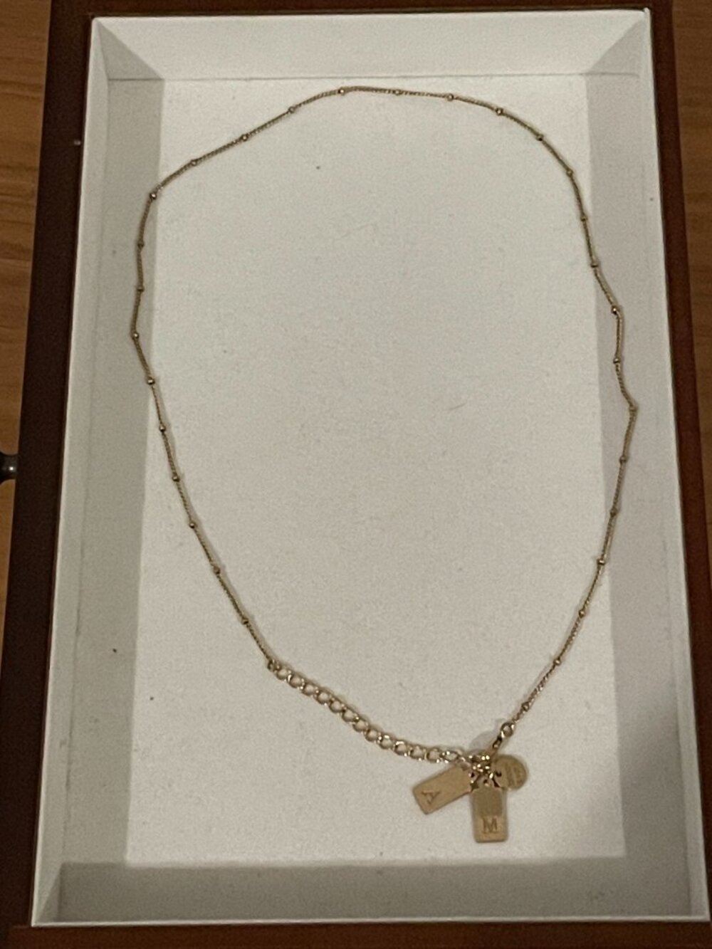 brook & york Gold Madeline Two Initial Pendant Necklace AM